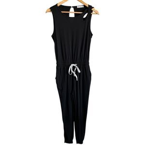 Kirundo Black Sleeveless Jumpsuit